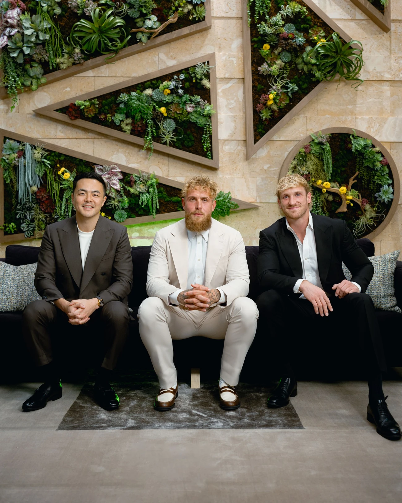 Anti Fund co-founders Geoff Woo and Jake Paul with general partner Logan Paul